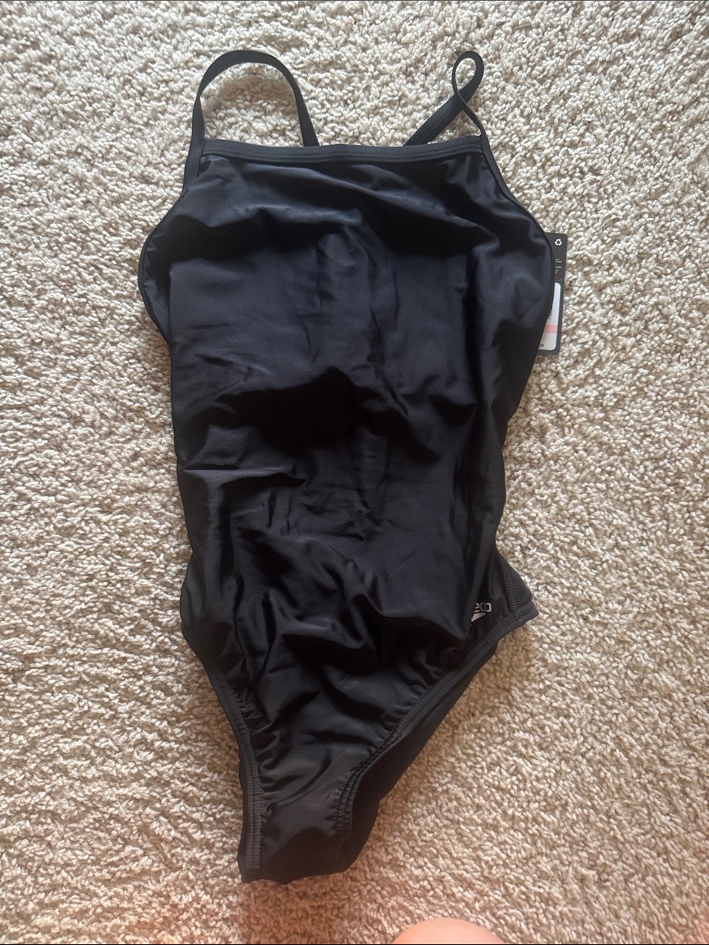 Speedo Solid Black Women's One-Piece Swimsuit